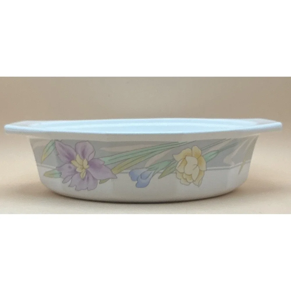 Vintage Mikasa Fire Ice Charisma Gray Small Casserole Dish 1 Pt 6